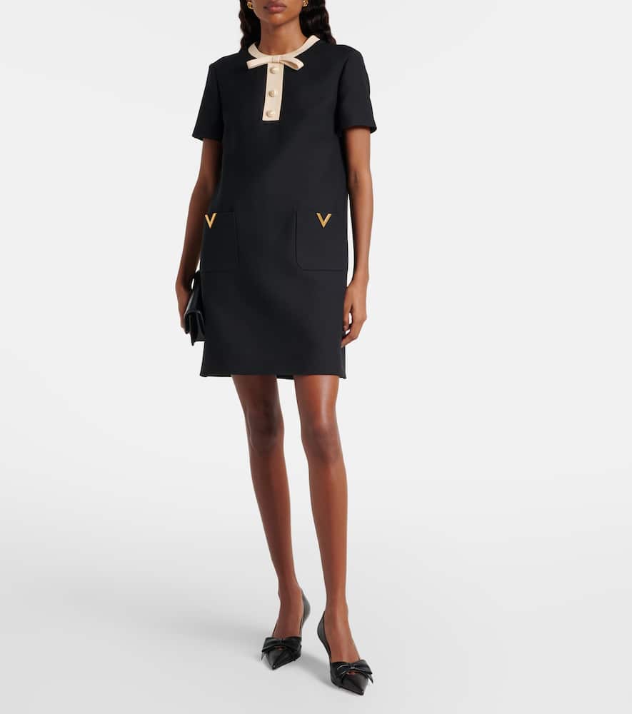 Crepe Couture VGold minidress