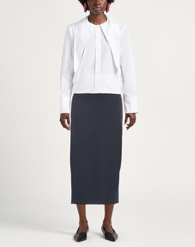 Woman Midi skirt Midnight blue Size 4 Polyester, Viscose, Elastane