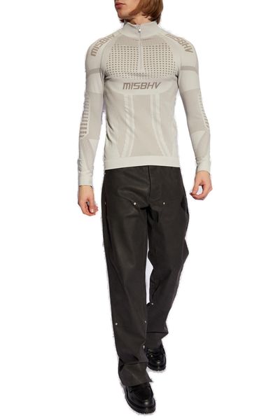 Misbhv Sport Europa Quarter-Zipped Knitted T-Shirt