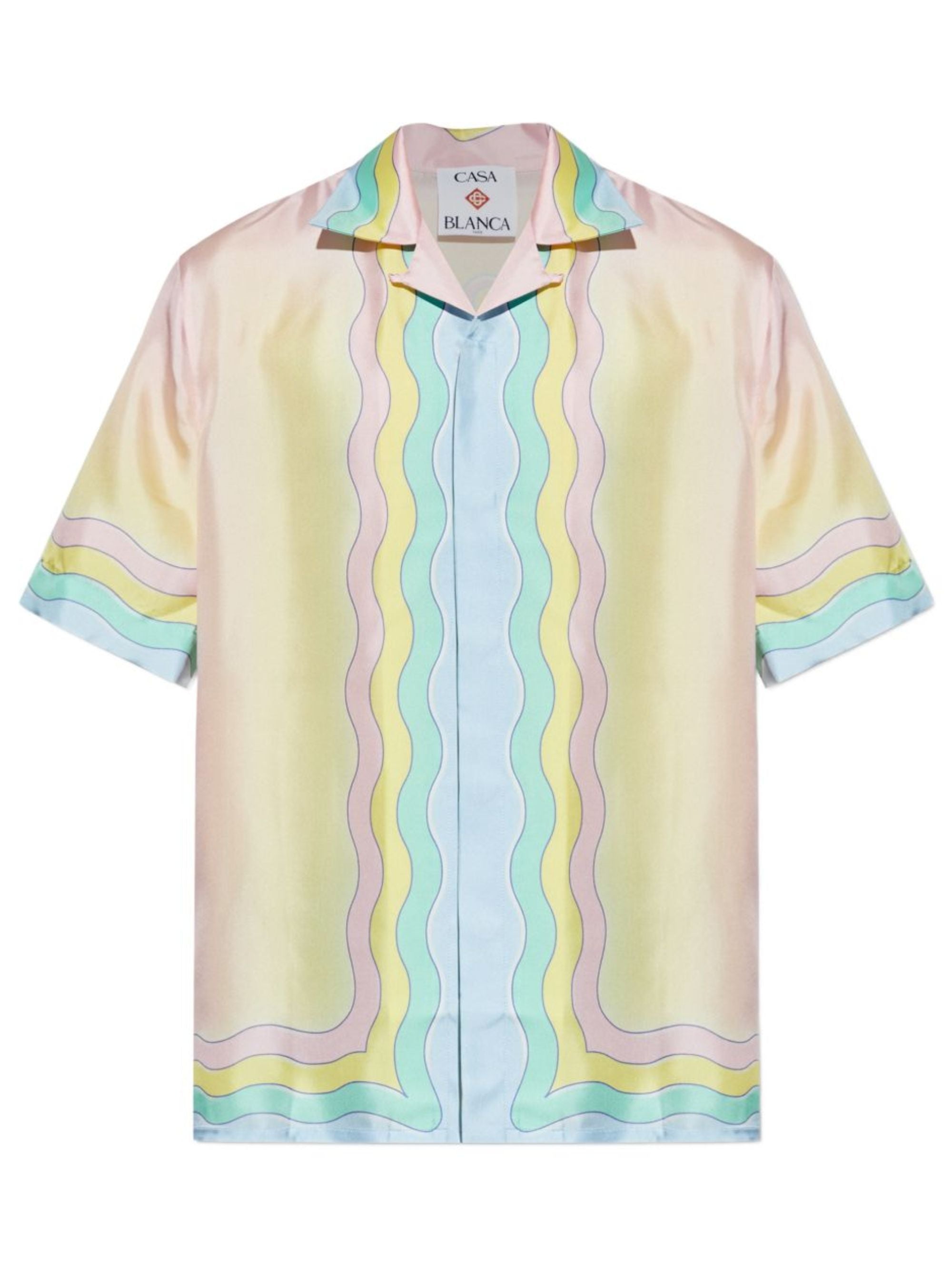 Multicolor Silk Mini Shirt for Him