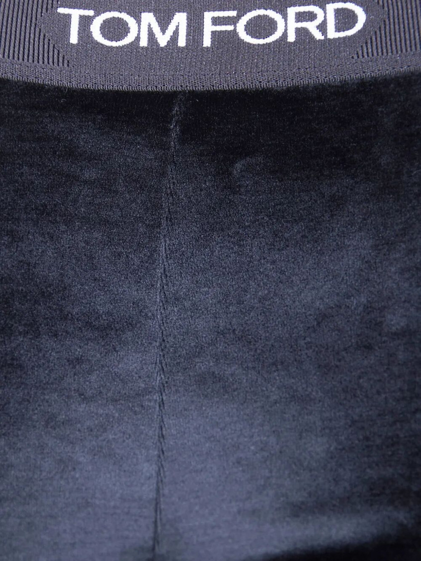 Stretch Lustrous Velour Signature Leggings