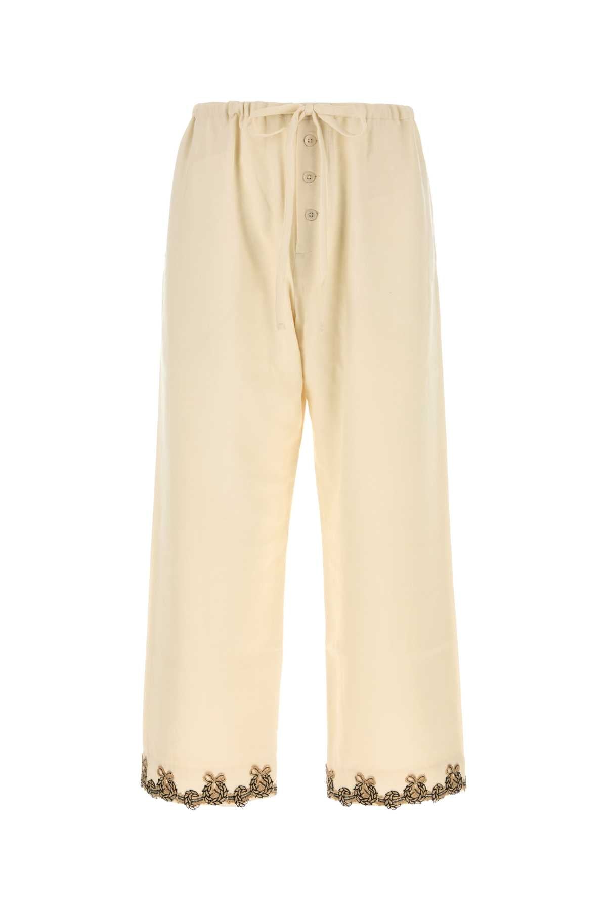 Pajama Joggers — Beige