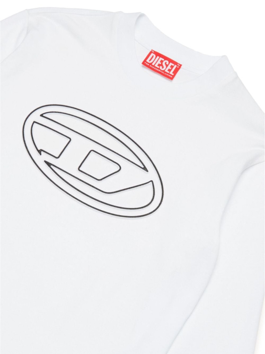 Boys White Logo Sweatshirts