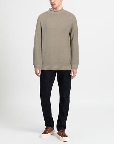 Man Turtleneck Beige Size 44 Merino Wool