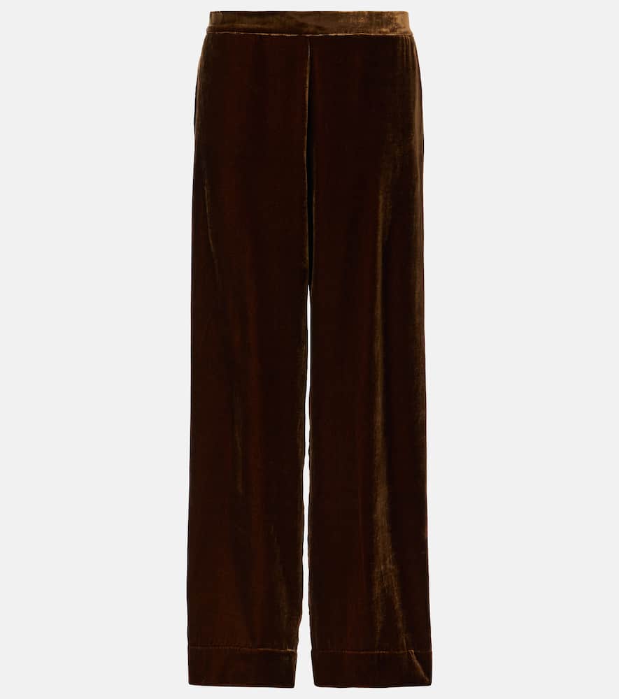Asceno London velvet pajama pants