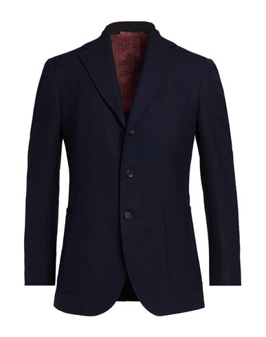 Man Blazer Midnight blue Size 38 Wool