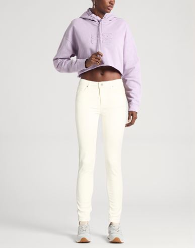 Woman Jeans Cream Size 25 Cotton, Polyester, Elastane