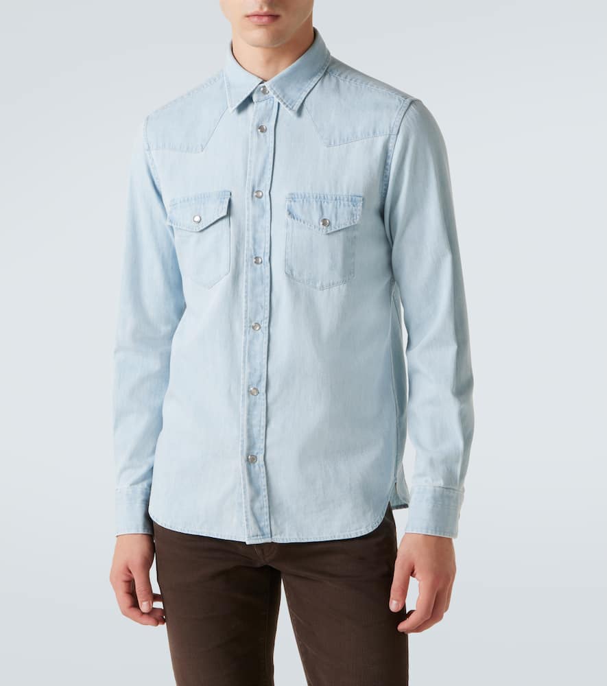 Cotton chambray shirt