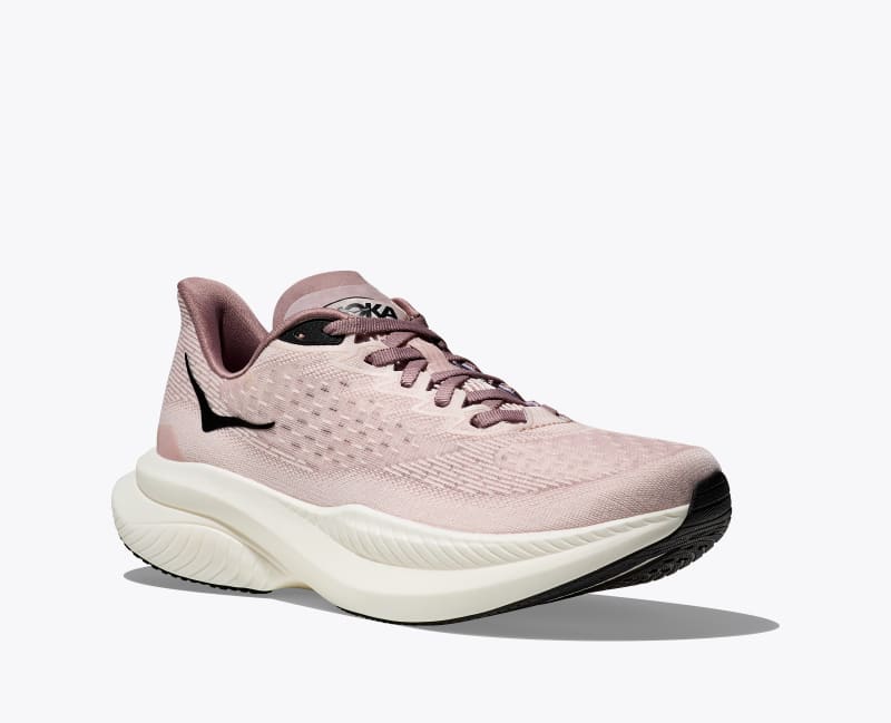HOKA Women's Mach 6 Shoes in Cosmic Pearl/Quartzite