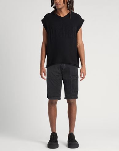 Man Shorts & Bermuda Shorts Charcoal Size 30 Cotton