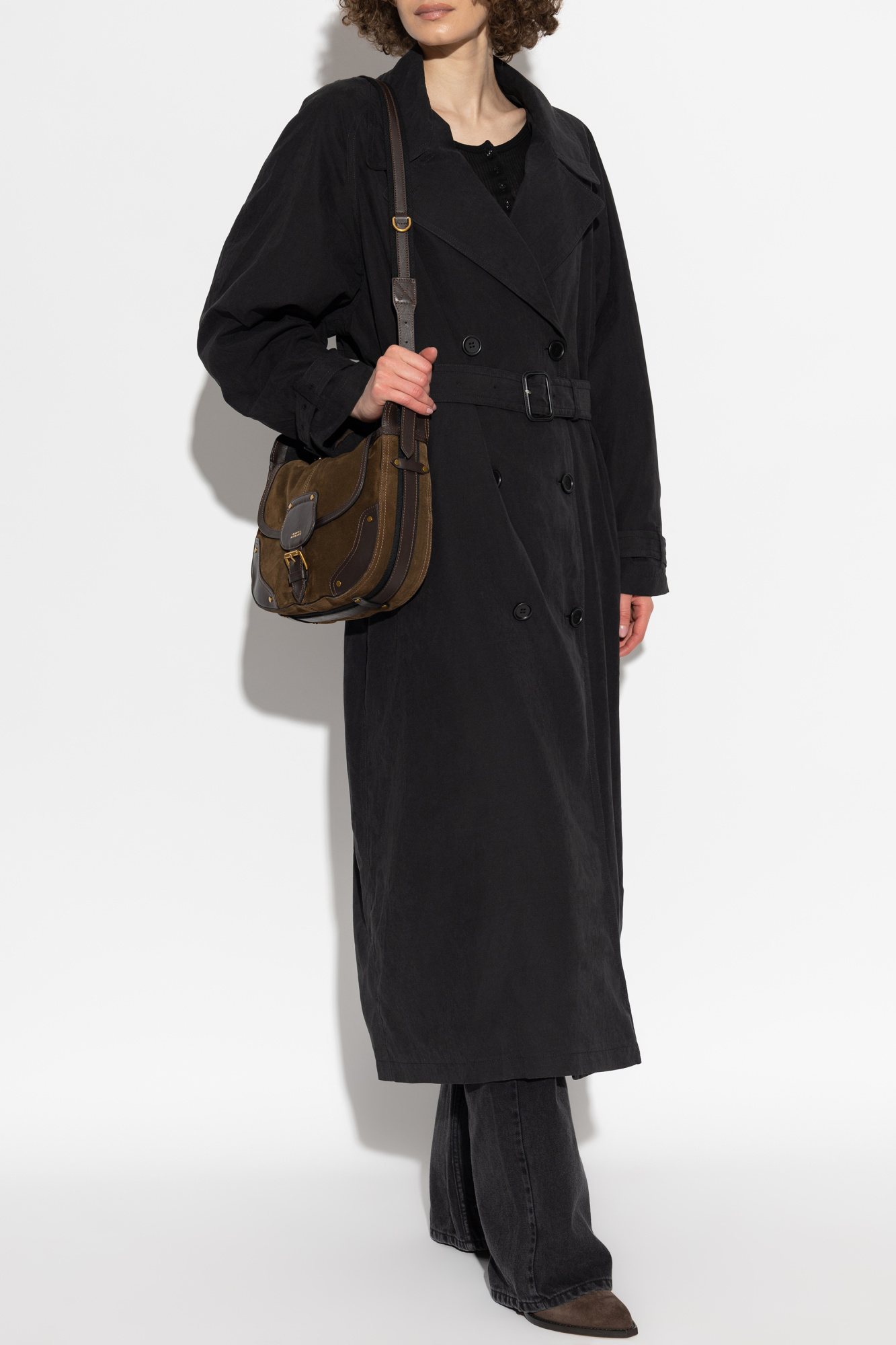 Trench Coat `Elea`, Women's, Black