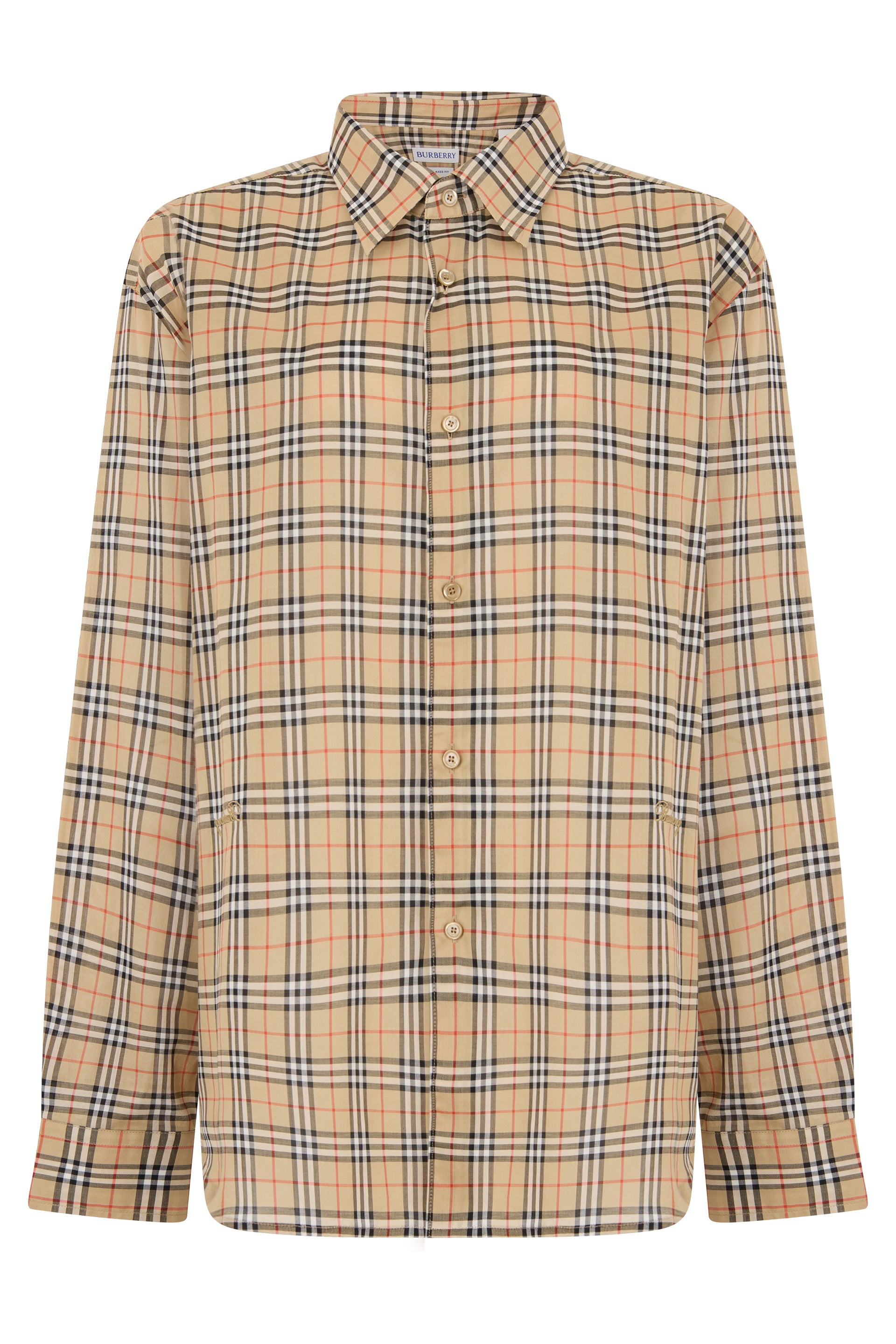 Checkered Long-Sleeve Button-Front Shirt