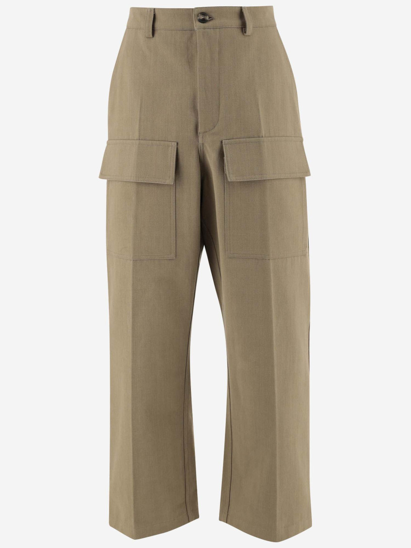Natural Canvas Cargo Pants