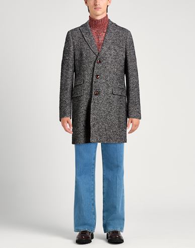 Man Coat Midnight blue Size 42 Wool, Acrylic, Synthetic fibers, Alpaca wool, Merino Wool