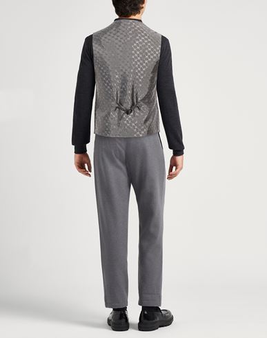 Daniele Alessandrini Man Tailored Vest Grey Size 38 Viscose, Wool, Polyamide, Elastane