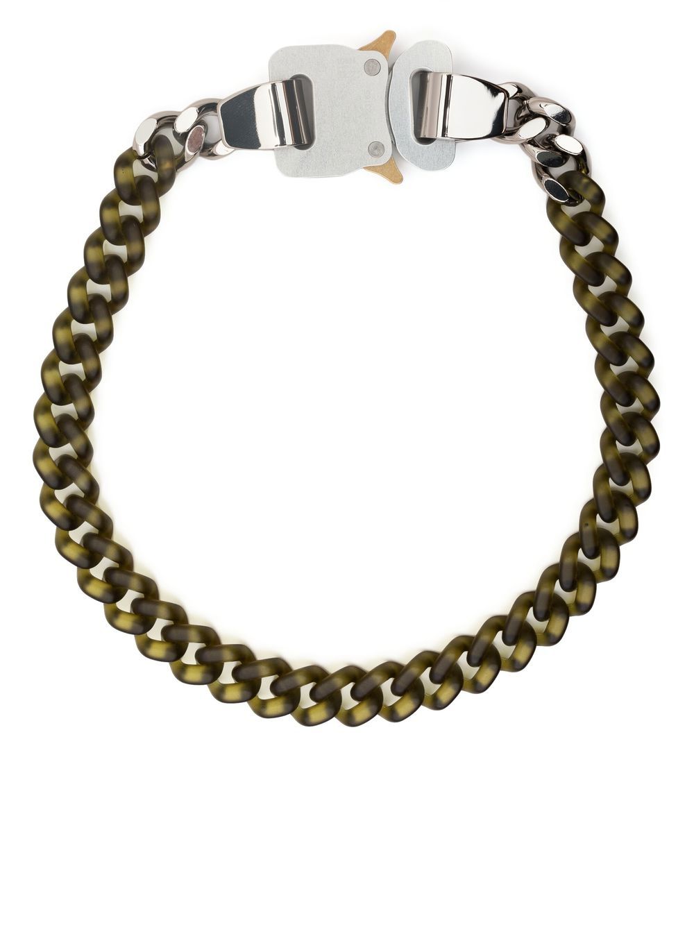 Seat-belt choker necklace - Green