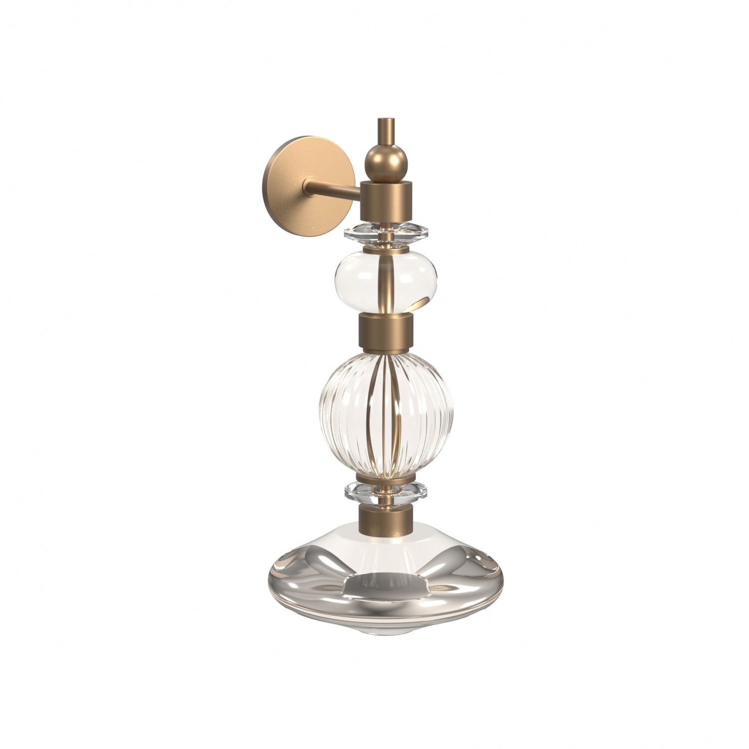 Aged Brass LED Wall Sconce from the Avra Collection