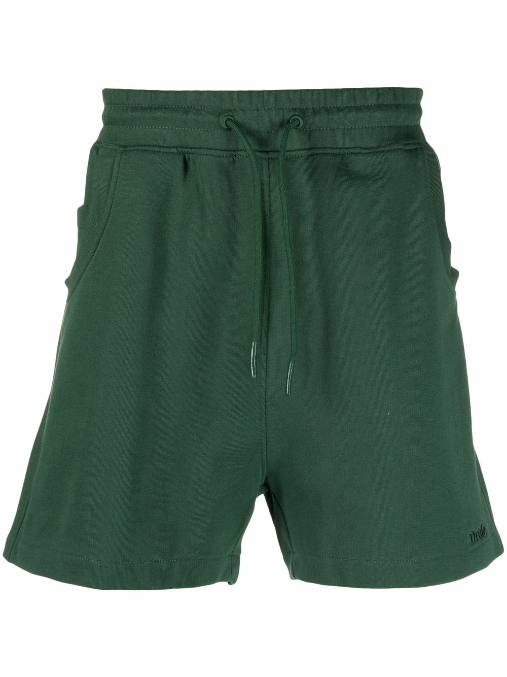 Drawstring waist track shorts - Grey