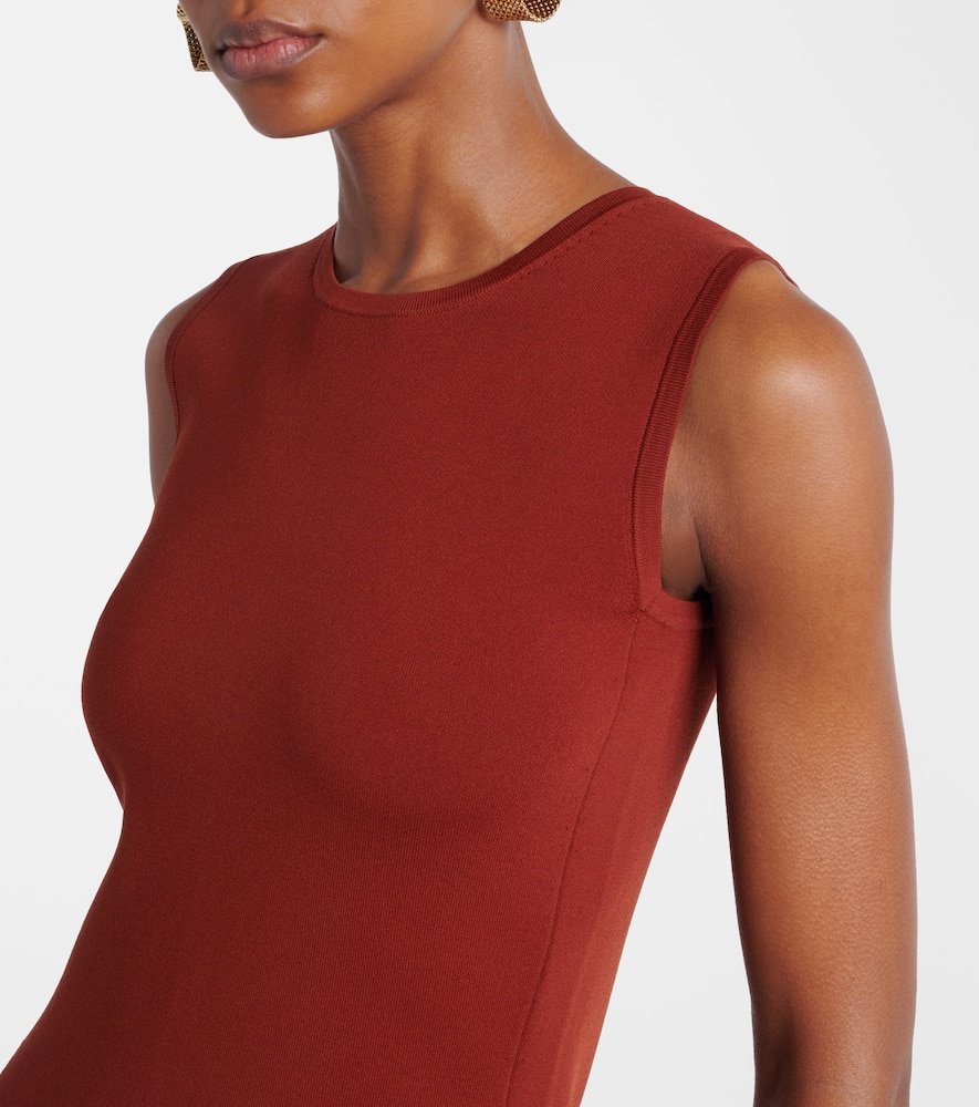 Jersey midi dress