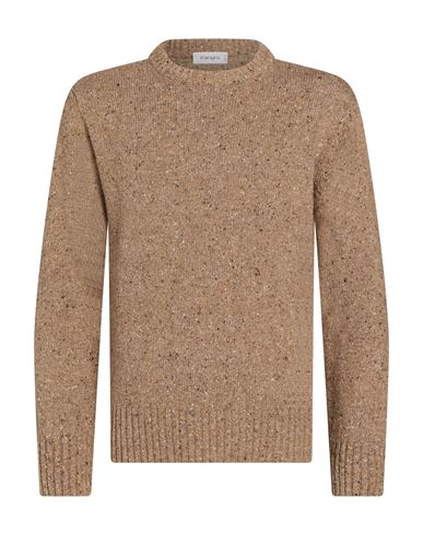 Man Sweater Camel Size 40 Wool, Polyamide, Viscose
