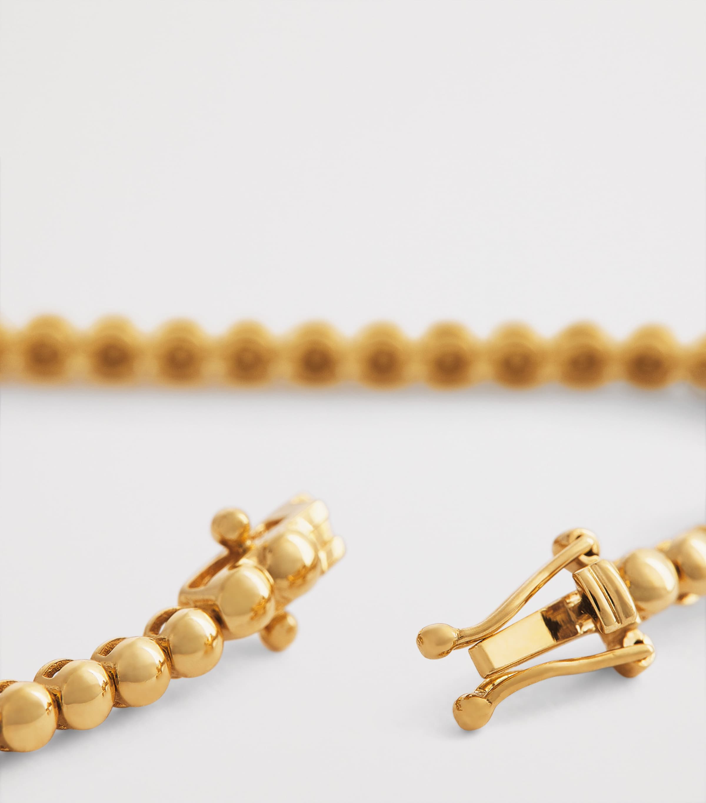 Yellow Gold and Diamond Bezel Tennis Bracelet