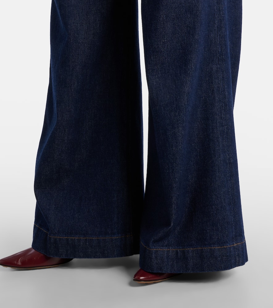 X Argent Beverly mid-rise wide-leg jeans