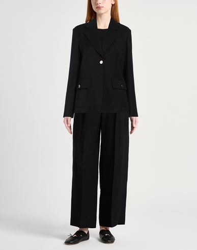 Woman Blazer Black Size 10 Polyester, Viscose, Elastane