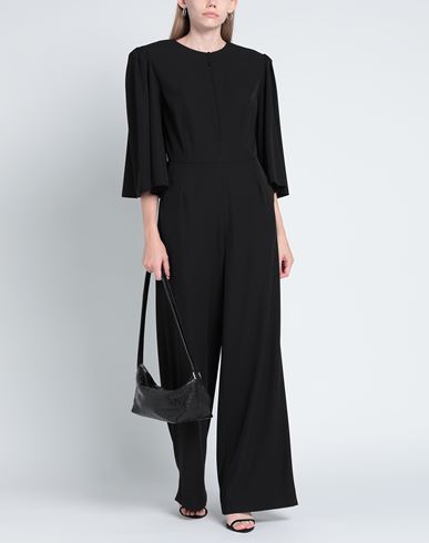 Woman Jumpsuit Black Size 6 Polyester, Elastane