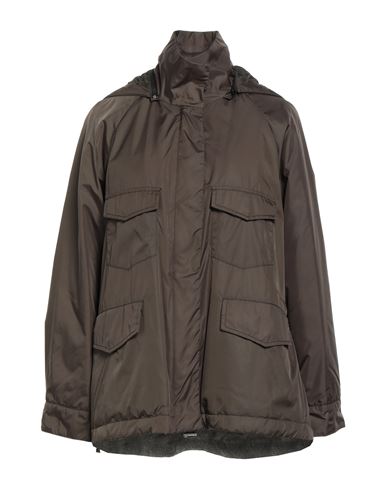 Paltò Woman Jacket Military green Size 6 Polyamide