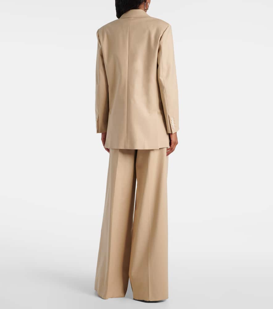 Suez double-breasted cotton-blend blazer