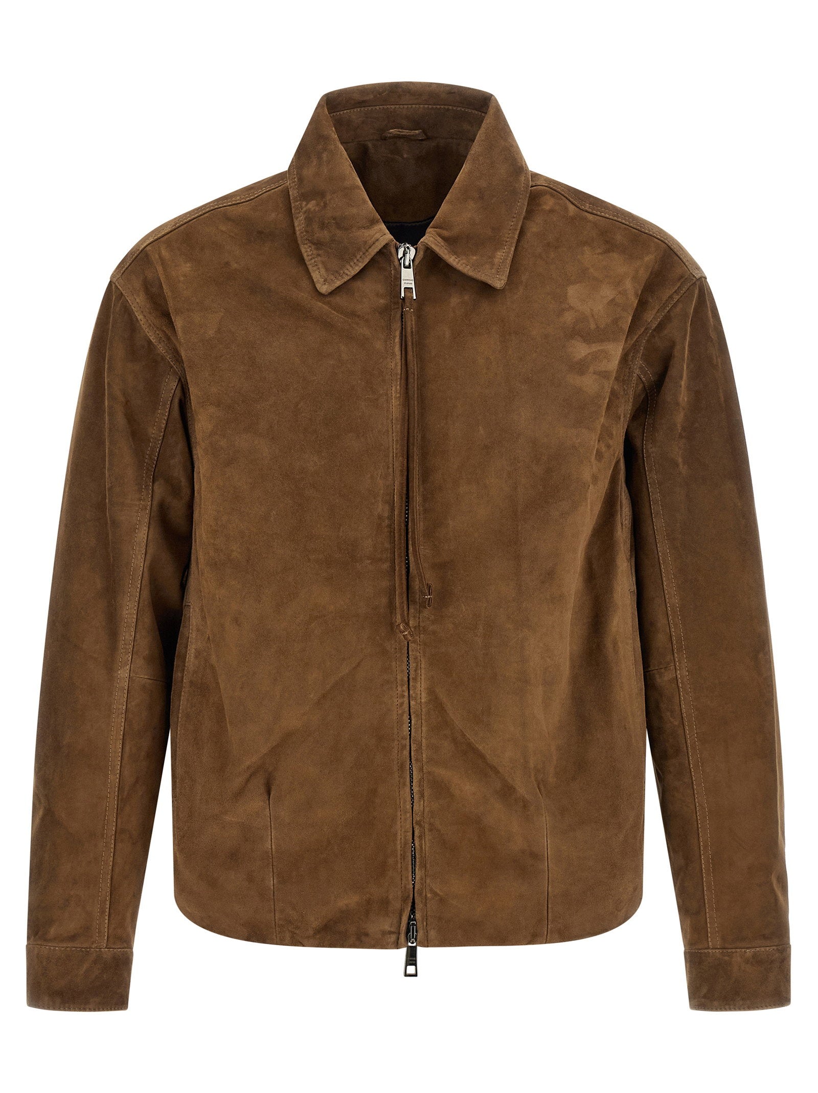 Suede Jacket — Brown