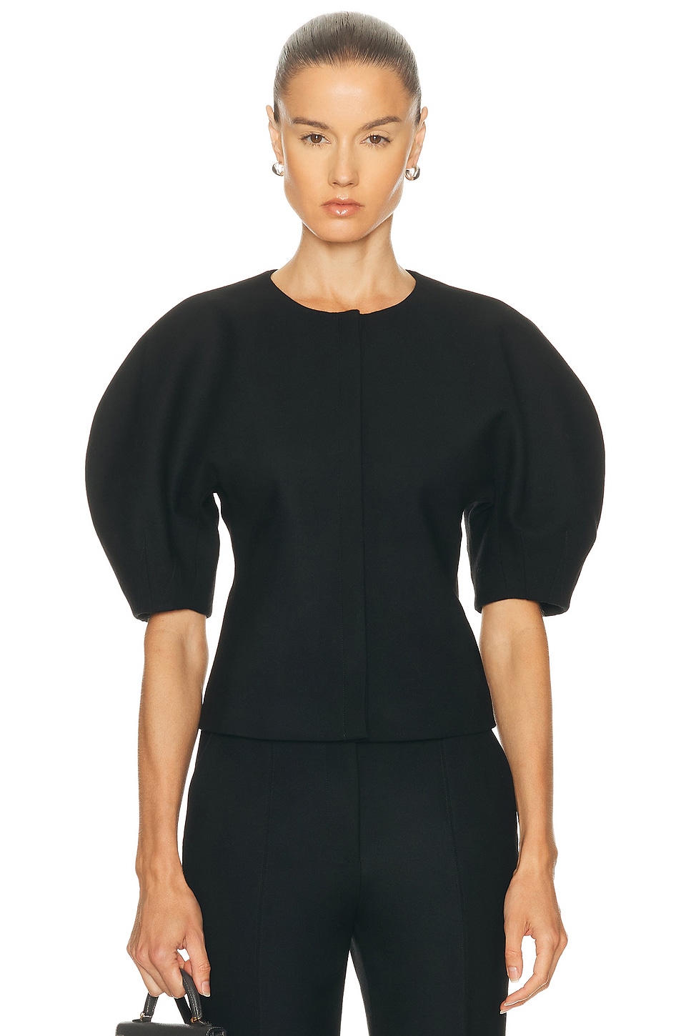 Gabriela Hearst Waverly Top in Black - Black. 42 also