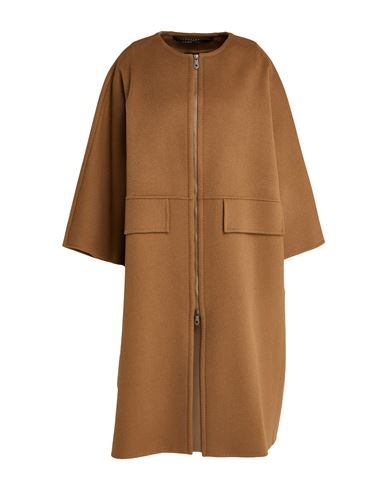 Atelier Woman Coat Light brown Size 8 Cashmere