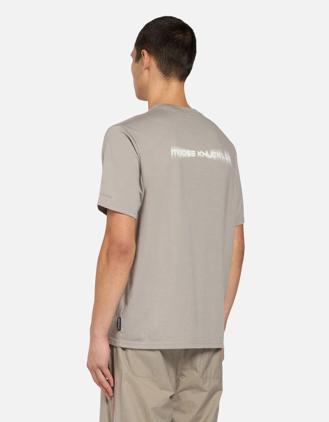 Men's Moose Knuckles Maurice Tee 1456 Dusk - Grey - Size: 44/Regular
