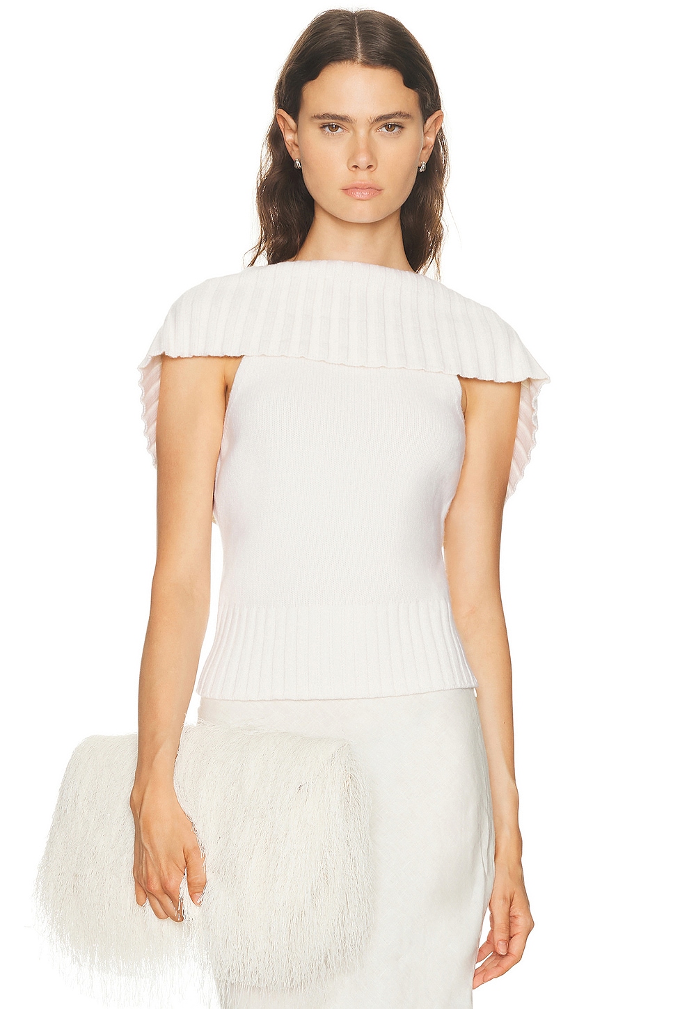 Cult Gaia Chen Top in Off White - White. L also in XS