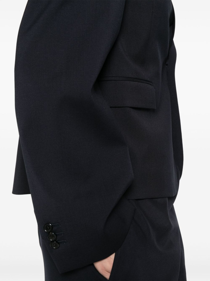 Wool Single-Breasted Jacket