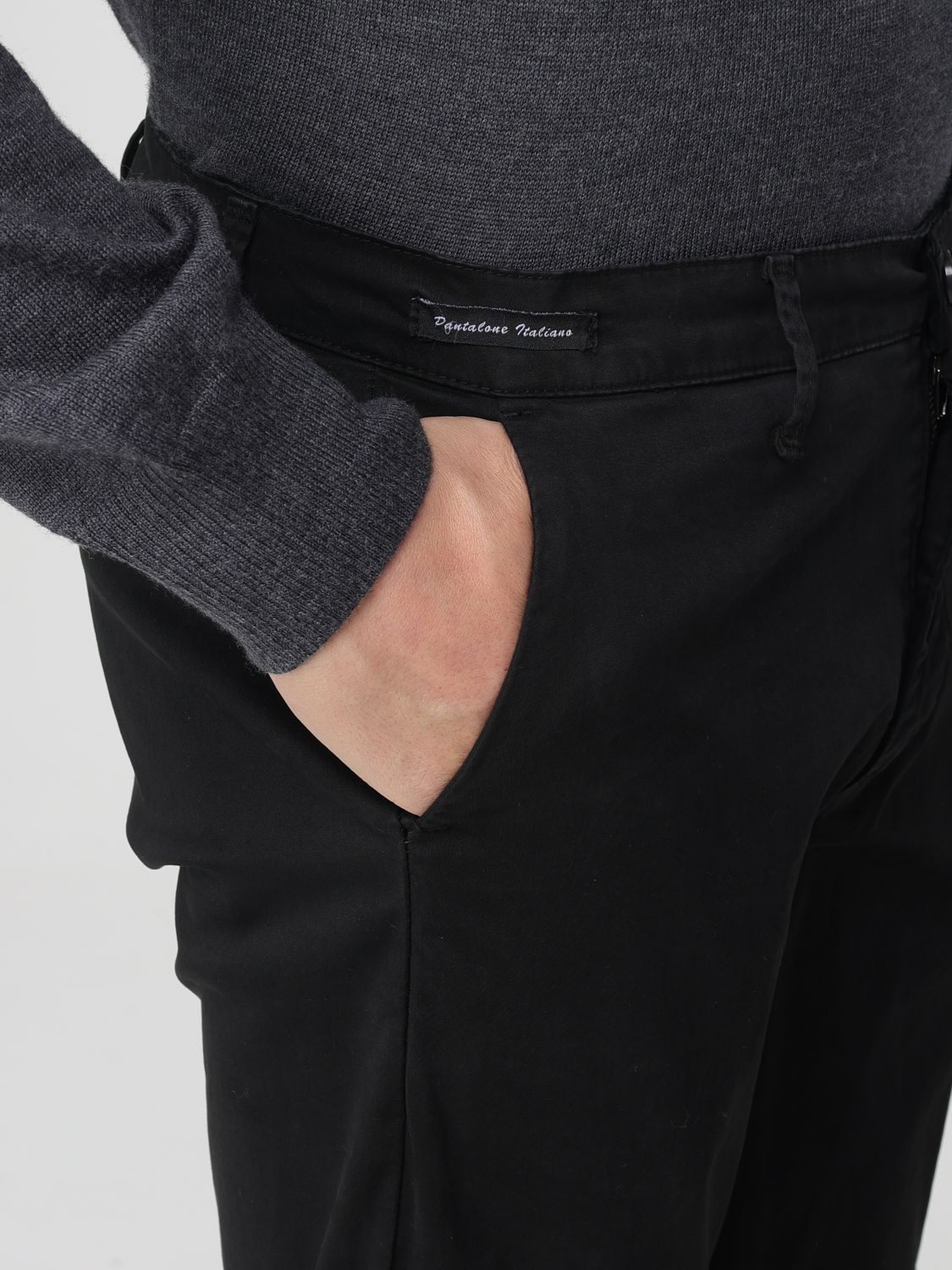 Pants Men color Black
