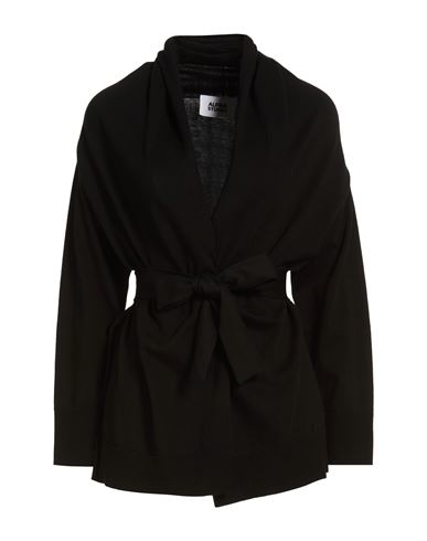 Woman Cardigan Black Size 6 Cotton
