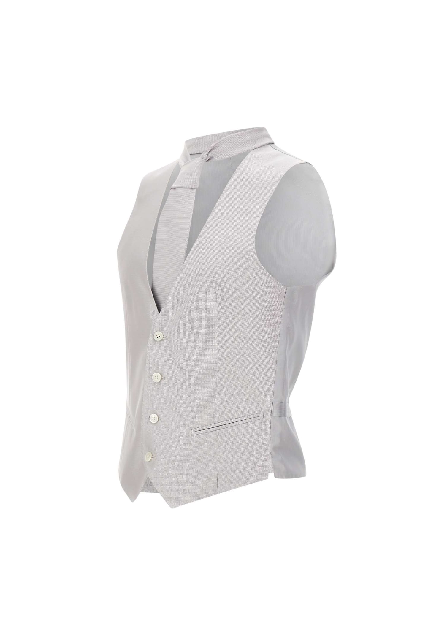 Ceremonial Silk Blend Waistcoat And Tie