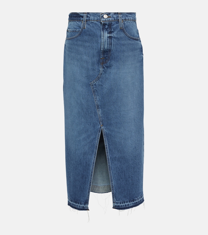 The Midaxi denim midi skirt