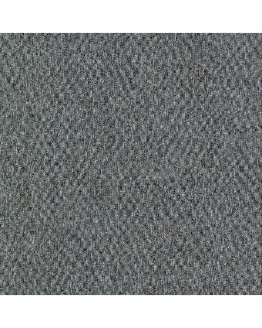 A-Street Prints Reuss Slate Faux Fabric Wallpaper