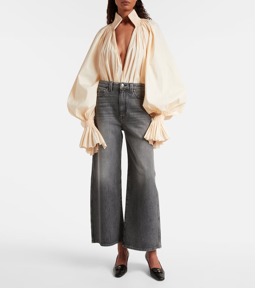 Delina high-rise wide-leg jeans