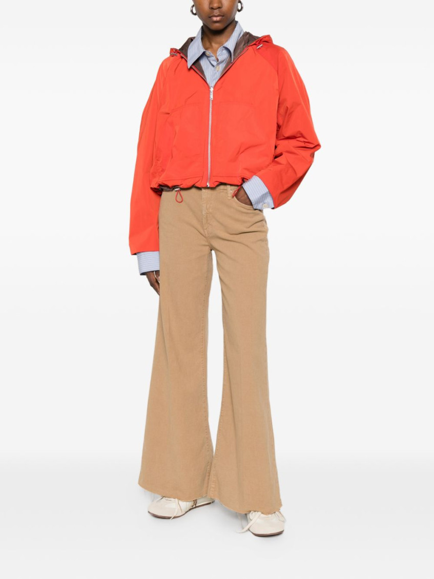 Beige Straight Mid Rise Jean