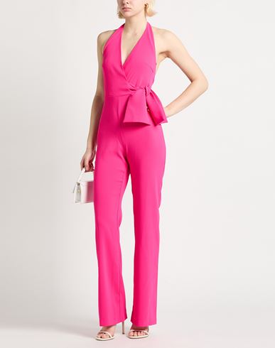 Woman Jumpsuit Fuchsia Size 2 Polyester, Elastane