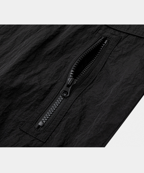 Shell Wind Piping Windbreaker Jacket Black