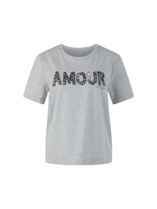 Marc Cain T-shirt with sequins, grey, 34 N