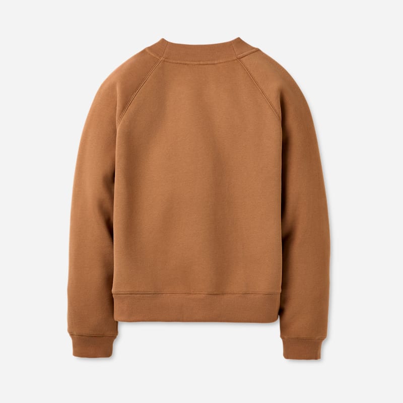 ® Women's ® Logo Crewneck Cotton Blend Tops in Chestnut