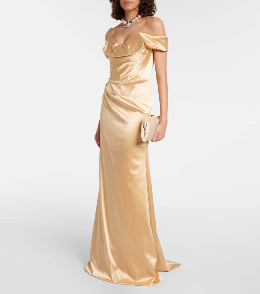 Vivienne Westwood Nova Cora satin corset gown