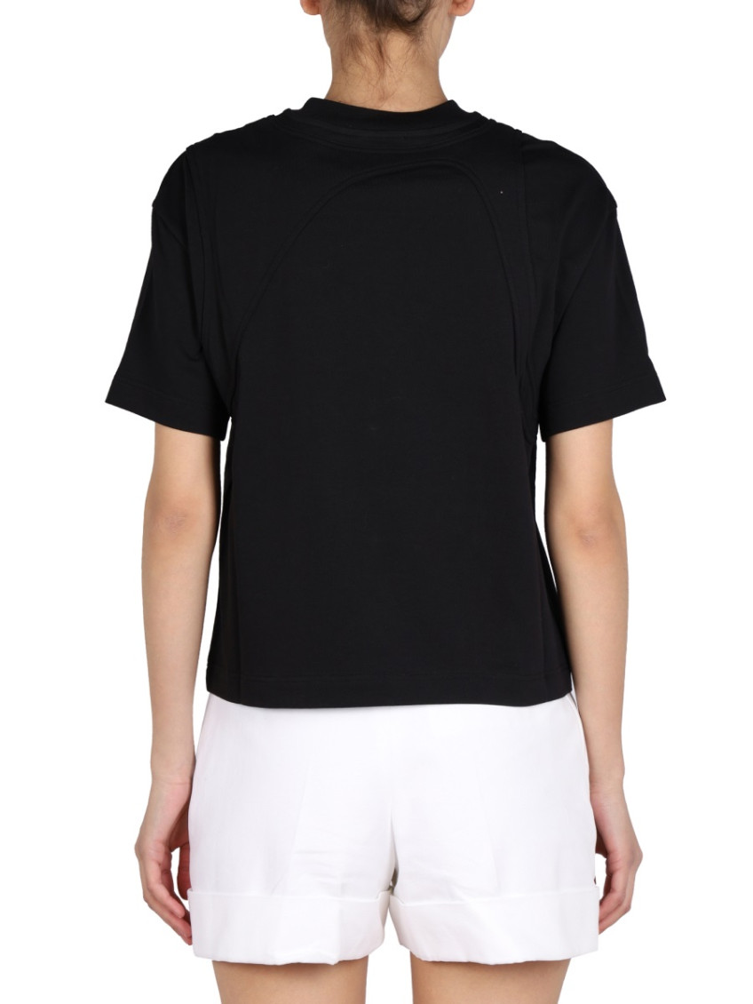 Black Solid Crew Neck T-Shirt