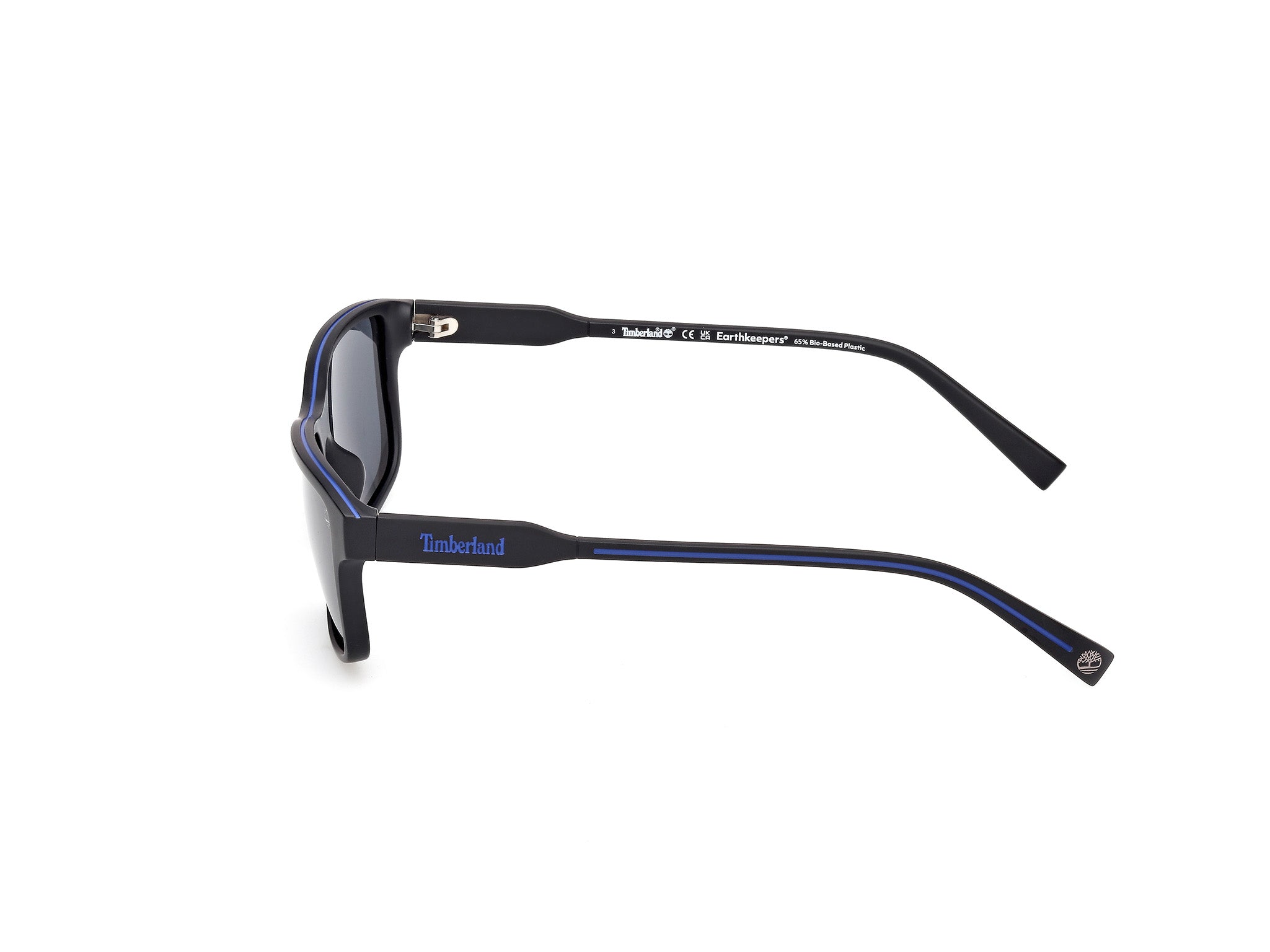 Timberland Hombre Timberland TB00051 02D Gafas de sol Inyectado Negro Fumar Cuadrada Polarizado